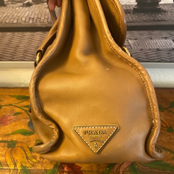 PRADA Pattina CITY Calf Leather in Cannella Tan satchel ART#BN2159 - Picture 6 of 13